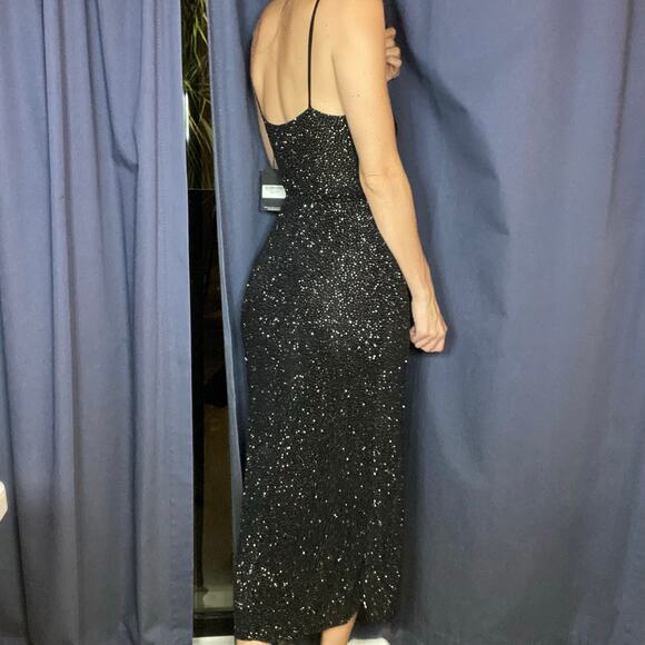 Reformation Hari Sparkly Party Midi Dress Size XS NWT - Picture 6 of 13